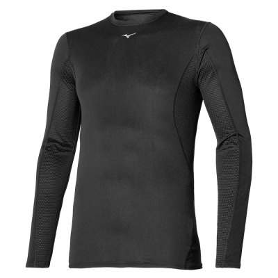 Baselayer Mizuno Midweight L Crew Hombre Negros - Chile M875OWYXNB